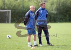 2.Bundesliga - FC Ingolstadt 04 - Training mit Interimstrainer - links Heiko Vogel und rechts Brano Arsenovic