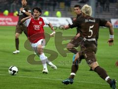 2.Bundesliga - FC Ingolstadt 04 - FC St.Pauli - Markus Karl Im Angriff