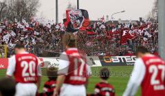 FC Ingolstadt - 1. FC Nürnberg - Einmarsch unter Fahnen