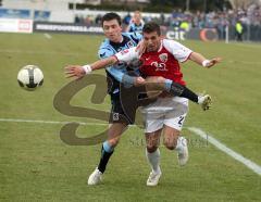 2.Bundesliga - FC Ingolstadt 04 - TSV 1860 München - Valdet Rama wird gefoult im Strafraum von Antonio Rukavina