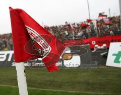 FC Ingolstadt - 1. FC Nürnberg - Die Fahnen des FC wehen