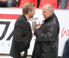 2.Bundesliga - FC Ingolstadt 04 - MSV Duisburg - Vor dem Spiel Thorsten Fink und Peter Jackwerth