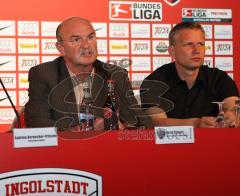 2.Bundesliga - FC Ingolstadt 04 - FSV Mainz - Trainer Horst Köppel und Harald Gärtner
