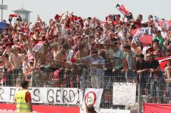 2.Bundesliga - FC Ingolstadt 04 - TuS Koblenz - Tor, die Fans feiern