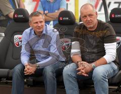 2.Bundesliga - FC Ingolstadt 04 - Rot Weiss Ahlen - Harald Gärtner und Peter Jackwerth vor dem Spiel