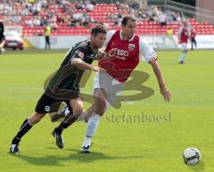 FC Ingolstadt 04 - Fürth - Vratislav Lokvenc im Zweikampf mit Martin Meichelbeck