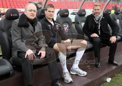 2.Bundesliga - FC Ingolstadt 04 - Oberhausen Sitzsponsor LEAR Michael Lutz Thorsten Fink