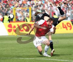 2.Bundesliga - FC Ingolstadt 04 - FSV Mainz - Steffen Wohlfarth wird gefoult