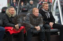 2.Bundesliga - FC Ingolstadt 04 - Oberhausen - Trainerbank Harald Gärtner Vogel Thosrten Fink