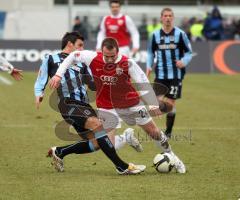 2.Bundesliga - FC Ingolstadt 04 - TSV 1860 München - Foul an Steffen Wohlfarth