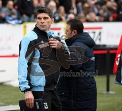 2.BL - FC Ingolstadt 04 -  1860 München - Trainer der Löwen Uwe Wolf