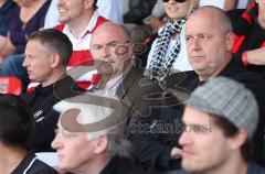 2.Bundesliga - FC Ingolstadt 04 - FSV Mainz - Neuer Trainer Horst Köppel, links Harald Gärtner und rechts Peter Jackwerth