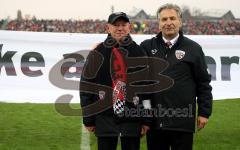 FC Ingolstadt - SC Freiburg - Danke ans Ehrenamt. Werner Roß rechts