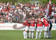 2.Bundesliga - FC Ingolstadt 04 - Rot Weiss Ahlen - Team vor dem Spiel