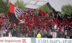 2.Bundesliga - FC Ingolstadt 04 - FC St.Pauli - Die FC Fans Fahnen