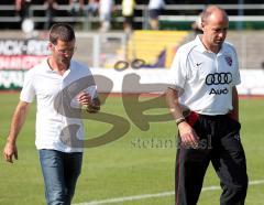 FC Ingolstadt 04 II - Die Trainer M. Wiesinger und rechts J. Albersinger