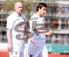 2.Bundesliga - FC Ingolstadt 04 II - Spvgg Weiden - Andras Tölceres und rechts Stefan Müller