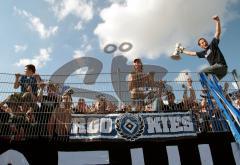 FC Ingolstadt 04 - HSV 1:3 -  DFB Pokal - 09.08.08 - TUJA Stadion - HSV Fans reissen den Zaun nieder