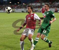 FC Ingolstadt 04 - Wolfsburg - links Daniel Jungwirth und rechts Christian Gentner