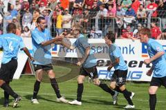 3.Liga - SSV Jahn Regensburg - FC Ingolstadt 04 - 0:2 - Moritz Hartmann trifft zum 1:0 für Ingolstadt im Alleingang. Jubel