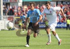 3.Liga - SSV Jahn Regensburg - FC Ingolstadt 04 - 0:2 - Andreas Buchner mit Marcel Hagmann