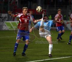 3.Liga - FC Ingolstadt 04 - SpVgg Unterhaching - Ralf Keidel mit einem Fallrückzieher 2 Torsten Schulz