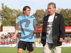 3.Liga - SSV Jahn Regensburg - FC Ingolstadt 04 - 0:2 - Andreas Buchner mit Werner Roß