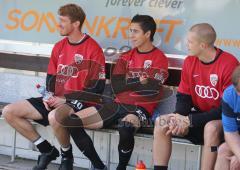 3.Liga - SSV Jahn Regensburg - FC Ingolstadt 04 - 0:2 - Auf der Bank - Robert Braber, Stefan Müller, Steven Ruprecht