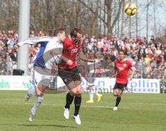 3.Liga - FC Ingolstadt 04 - FC Carl Zeiss Jena - Steffen Wohlfarth gegen Quido Lanzaat
