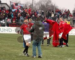 3.Liga - FC Ingolstadt 04 - Erzgebirge Aue - 5:1 - Jubel Sieg, Ralf Keidel und Peter Jackwerth