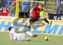 3.Liga - FC Ingolstadt 04 - SSV Jahn Regensburg - Andreas Zecke Neuendorf und Marco Haller