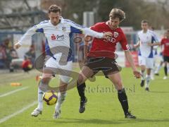 3.Liga - FC Ingolstadt 04 - FC Carl Zeiss Jena - Fabian Gerber gegen Quido Lanzaat