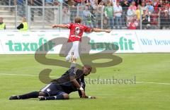 3.Liga - FC Ingolstadt 04 - Bayern München II - 2:0 durch Moritz Hartmann läuft jubelnd zu den Fans