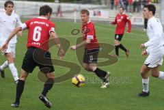 3.Liga - FC Ingolstadt 04 - SV Wehen Wiesbaden 5:1 - Zusammenspiel Stefan Leitl und Andreas Zecke Neuendorf