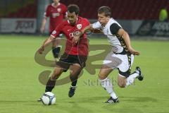 3.Liga - FC Ingolstadt 04 - Wacker Burghausen - 6:0 - Moise Bambara im Zweikampf mit Patrick Wolf