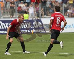 3.Liga - FC Ingolstadt 04 - RWE Erfurt - 5:0 - Stefan Leitl Tor zum 4:0 mit Moritz Hartmann