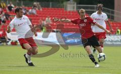 3.Liga - FC Ingolstadt 04 - RWE Erfurt - 5:0 - Moritz Hartmann zieht ab zum 1:0