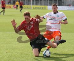 3.Liga - FC Ingolstadt 04 - Werder Bremen II - 4:1 - Robert Braber wird gefoult, Elfmeter