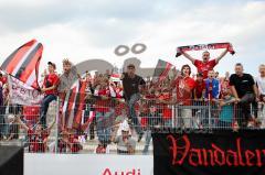 3.Liga - FC Ingolstadt 04 - Werder Bremen II - 4:1 - Fans Jubel Sieg