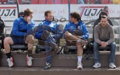3.Liga - FC Ingolstadt 04 - FC Carl Zeiss Jena - Trainerbank, Stefan Schaidnagel Brano Arsenovic Henning Bürger Michael Wiesinger