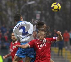 3.Liga - FC Ingolstadt 04 - 1.FC Heidenheim - Fabian Gerber Kopfballduell