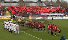 3.Liga - FC Ingolstadt 04 - SSV Jahn Regensburg - Einmarsch Fans Choroegrafie