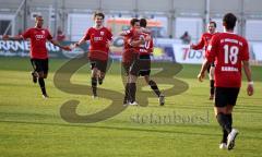 3.Liga - FC Ingolstadt 04 - SV Wehen Wiesbaden 5:1 - Ralf Keidel trifft aus über 30 Metern, Tor Jubel