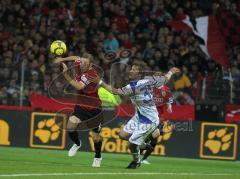 3.Liga - FC Ingolstadt 04 - Hansa Rostock - 1. Relegation - Angriff Moritz Hartmann