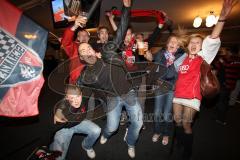 3.Liga - FC Ingolstadt 04 - Aufstiegsfeier im TUJA Stadion VIP Zelt. Sieg gegen Hansa Rostock Relegation