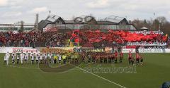 3.Liga - FC Ingolstadt 04 - SSV Jahn Regensburg - Einmarsch Fans Choroegrafie