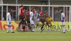 3.Liga - FC Ingolstadt 04 - FC Carl Zeiss Jena - Orlando Smeekes schiesst durch die Abwehr. Ball prallt ab und es heisst 2:1