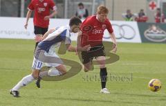 3.Liga - FC Ingolstadt 04 - FC Carl Zeiss Jena - Andreas Zecke Neuendorf im Angriff. 17 Timo Nagy