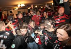 3.Liga - FC Ingolstadt 04 - Aufstiegsfeier im TUJA Stadion VIP Zelt. Sieg gegen Hansa Rostock Relegation