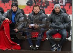 3.Liga - FC Ingolstadt 04 - SV Wehen Wiesbaden 5:1 - Trainerbank, Stefan schaidnagel, Brano Arsenovic und Michael Wiesinger